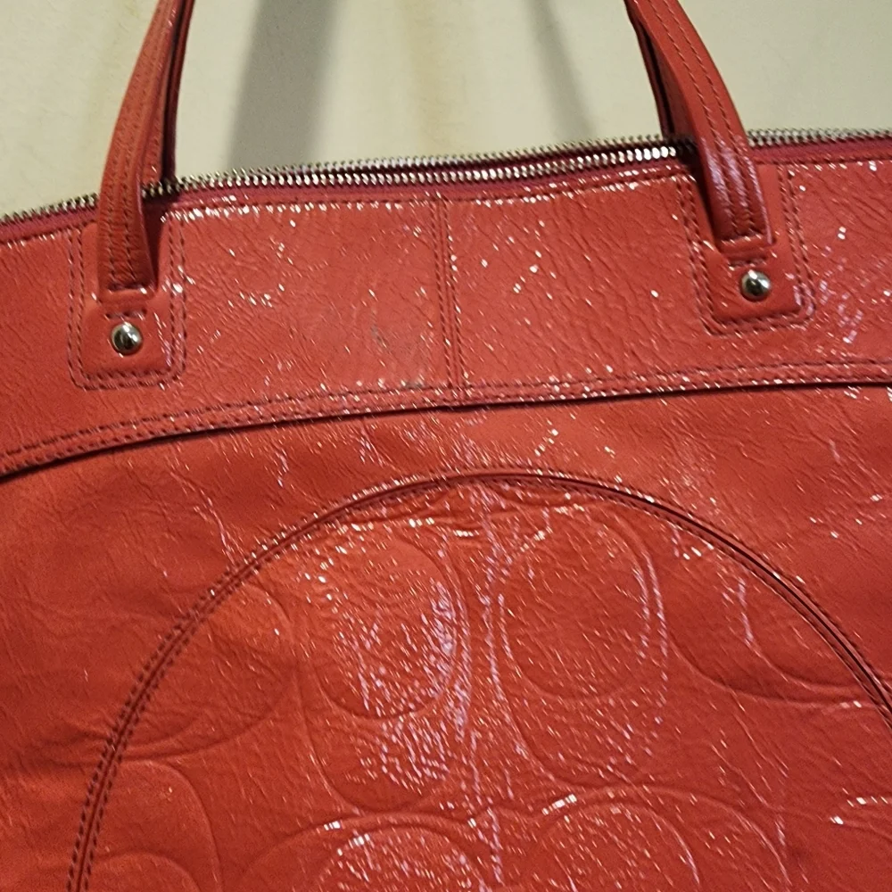 COACH LAURA PATENT  Leather Tote Bag